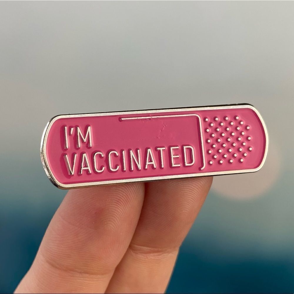 I’m Vaccinated Bandaid Enamel Pin/ Brooch Lapel